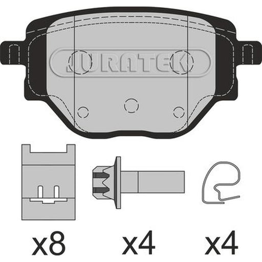 Juratek Rear Brake Pad Set fits Citroën C4 III 2020-2021 1.2 1.5