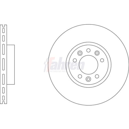 Fahren 2 x Front Brake Discs FBD6939-x2