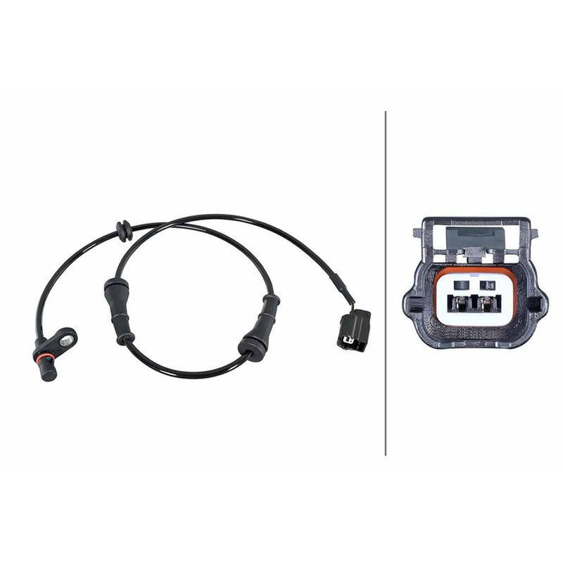 Hella ABS Wheel Speed Sensor Rear fits Nissan Juke 2010-2019 1.2 1.5 1.6