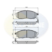 Comline Front Brake Internally Vented Discs & Pads fits Infiniti G 2002-2006 3.5