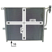 Mahle Air Conditioning Condenser fits BMW X3 2003-2011 2.0 2.5 3.0