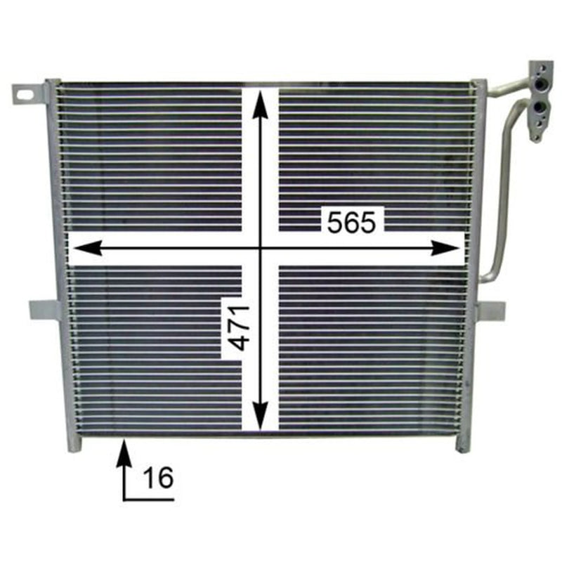 Mahle Air Conditioning Condenser fits BMW X3 2003-2011 2.0 2.5 3.0