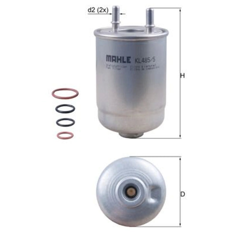 Mahle Fuel Filter Element KL 485/5D