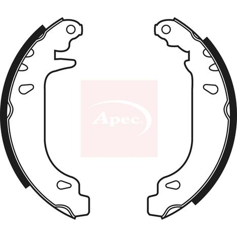 Apec Brake Shoe Set Axle Kit fits Citroën Xsara 1997-2005 1.4 1.6 1.8 1.9