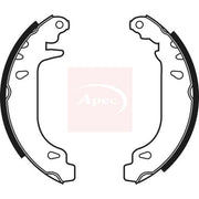 Apec Brake Shoe Set Axle Kit SHU505