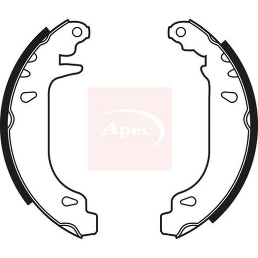 Apec Brake Shoe Set Axle Kit fits Citroën Xsara 1997-2005 1.4 1.6 1.8 1.9