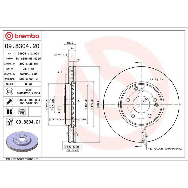 Brembo Front & Rear Brake Discs & Pads fits Mercedes-Benz E-Class 1997-2000