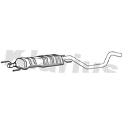 Klarius Box With Centre Pipe Centre fits Opel Zafira A 2000-2005 2.2