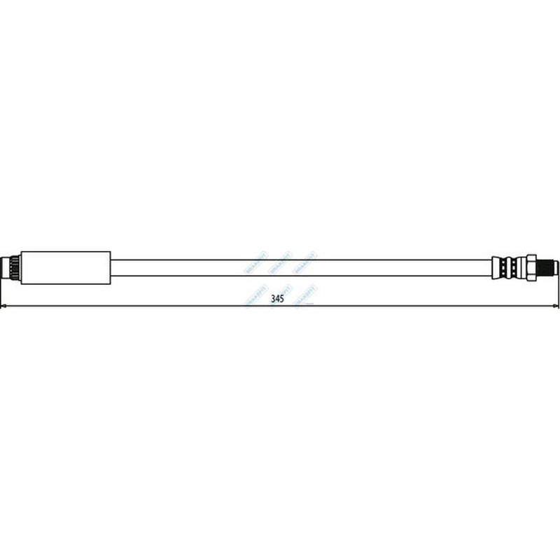 Apec Brake Hydraulic Hose Line Front fits Renault Trafic 1986-1989 2.0 2.1
