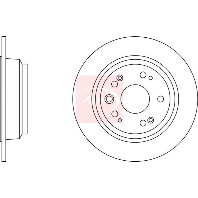 Apec Rear Brake Solid Discs & Pads fits Honda Stepwgn 2009-2015 2.0