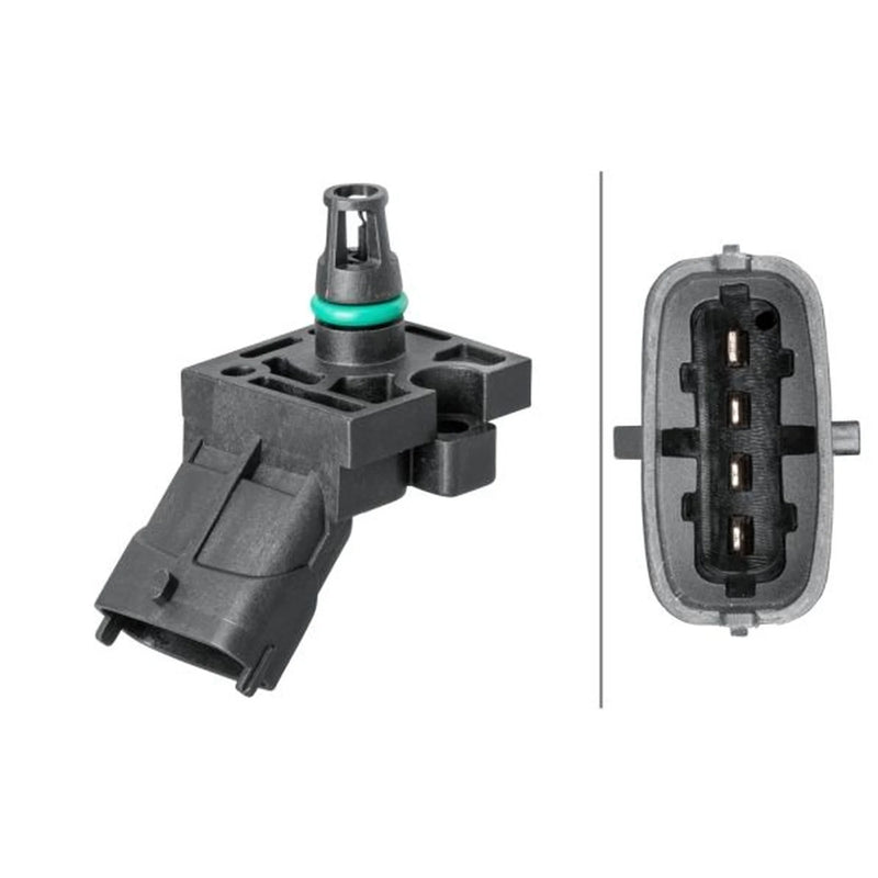 Hella Turbo Boost Pressure Sensor Lower fits Jaguar Xe 2015 on 2.0