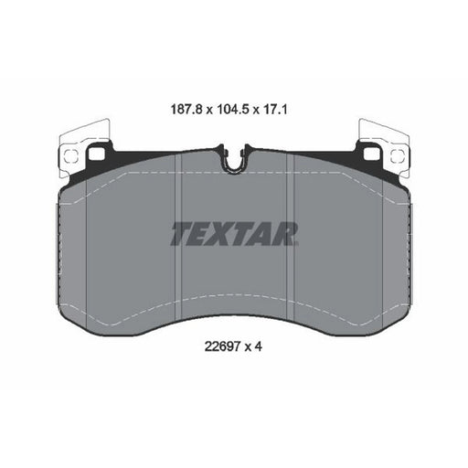 Textar Front Brake Pad Set 2269701