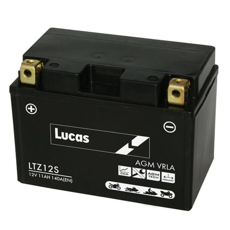 Lucas 12V Sealed Motorcycle Battery LTZ12S 11Ah