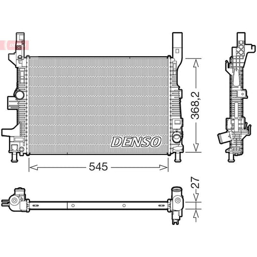 Denso Engine Radiator fits Ford C-Max II 2015-2019 1.5