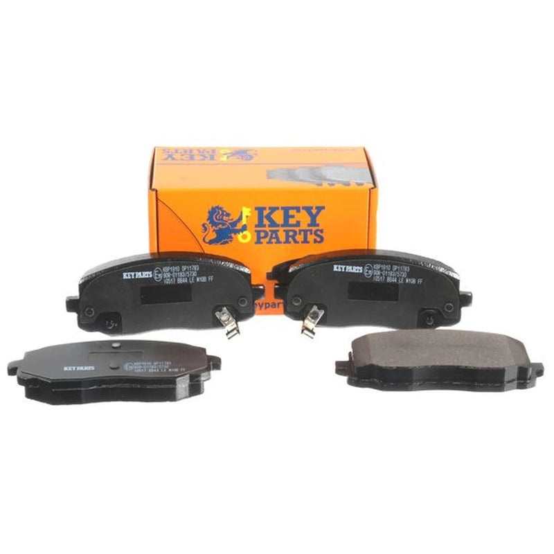 Key Parts 4 x Front Brake Pad Set fits Hyundai I10 I 2007-2018 1.1 1.2