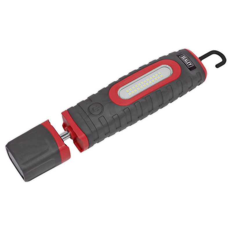 Sealey Rechargeable 360 Inspection Light 24 SMD & 3W SMD LED Red 2 x Lithium-ion Sealey - Dynamic Drive