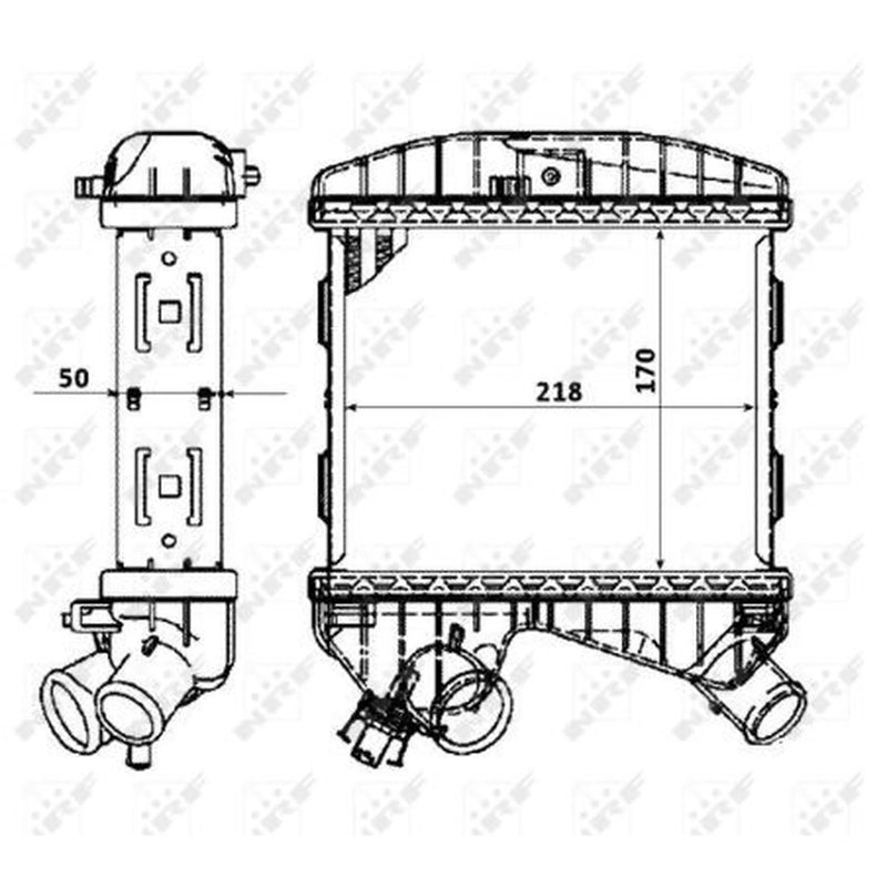 NRF Intercooler (Charge Air Cooler) 30177