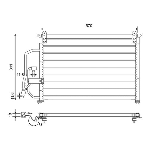 Valeo Air Conditioning Condenser 818056