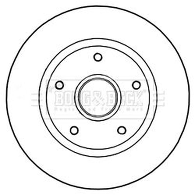 Borg & Beck Front & Rear Brake Discs & Pads fits Renault Scénic III 2009-2016