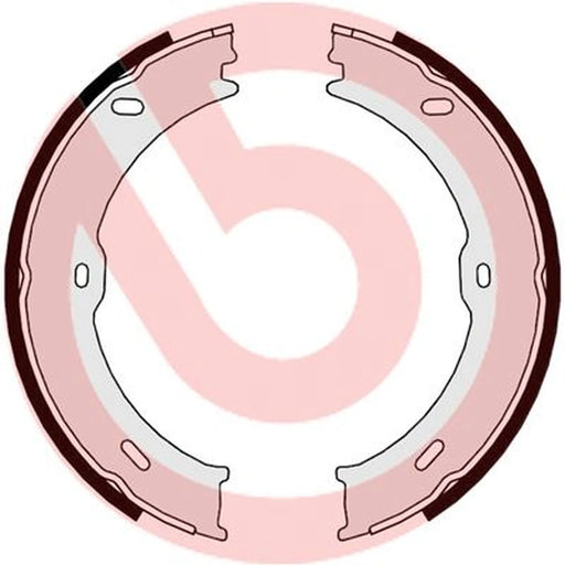 Brembo 4 x Parking Brake Shoe Set fits Mercedes-Benz Sprinter 3,5-T 2006-2025