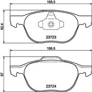 DON Front & Rear Brake Discs & Pads fits Ford Focus III Turnier 2012-2020 2.0