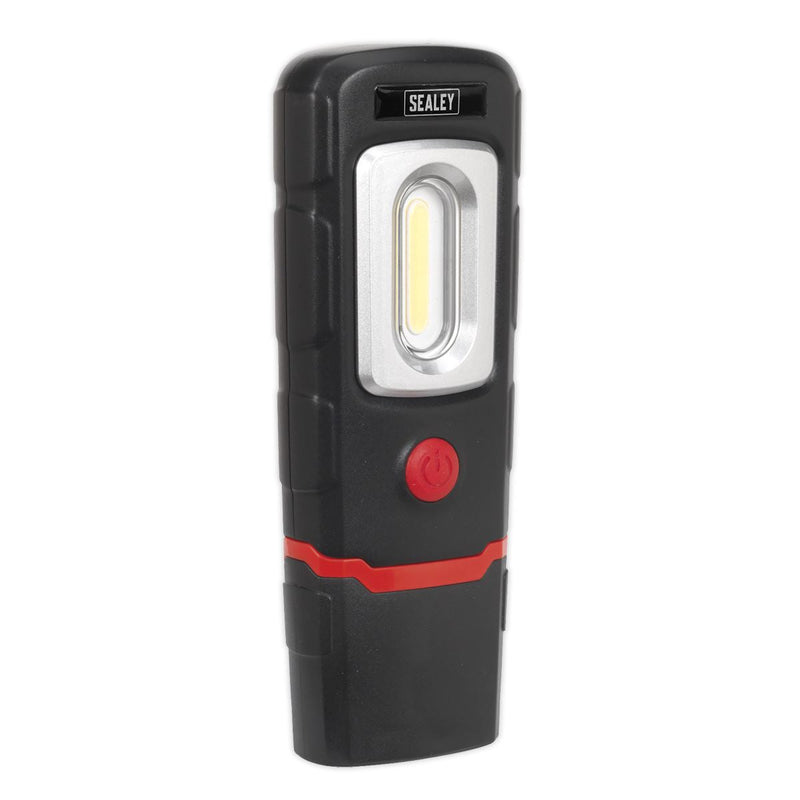 Sealey Rechargeable 360 Inspection Light 3W COB & 1W SMD LED Black Lithium-Polym Sealey - Dynamic Drive