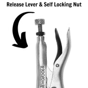 Teng Tools Curved Jaw Power Grip Plier 105mm Teng Tools - Dynamic Drive