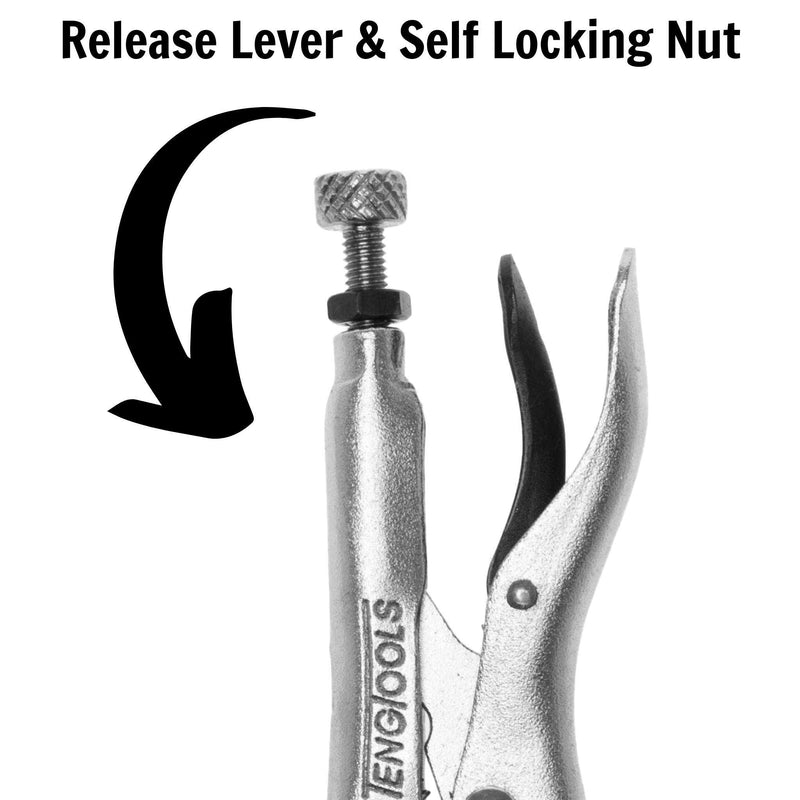 Teng Tools Curved Jaw Power Grip Plier 105mm Teng Tools - Dynamic Drive