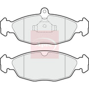 Apec Front Brake Pad Set fits Daewoo Lanos 1997 on 1.3 1.5