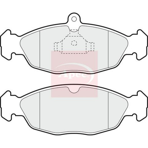 Apec Front Brake Pad Set fits Daewoo Lanos 1997 on 1.3 1.5
