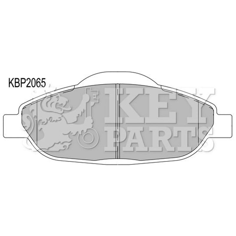 Key Parts Front & Rear Pads fits Peugeot 3008 I 2009-2016 1.2 1.6