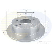 Comline Rear Brake Solid Discs & Pads fits Kia Sportage II 2004-2010 2.0