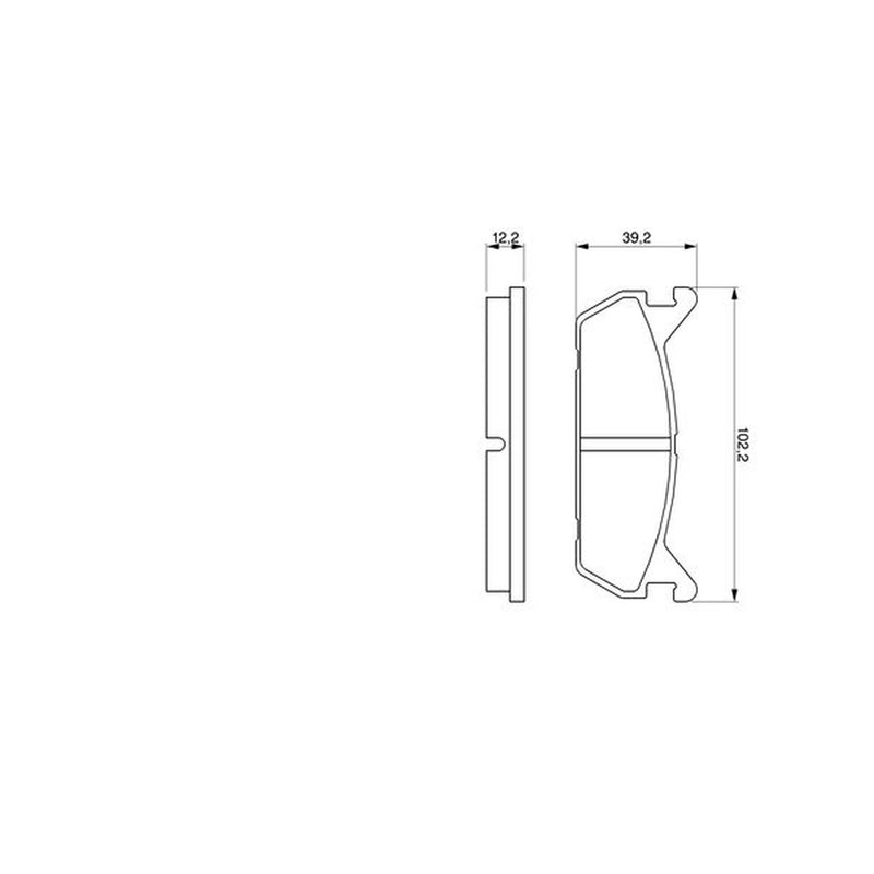 Bosch Front & Rear Pads fits Mazda MX-5 1990-1998 1.6