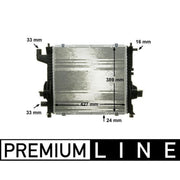 Mahle Engine Radiator fits Renault Twingo I 1996-2007 1.2
