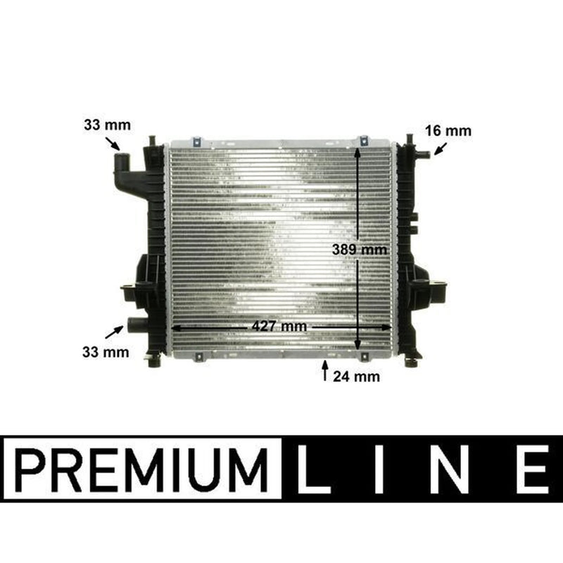 Mahle Engine Radiator fits Renault Twingo I 1996-2007 1.2