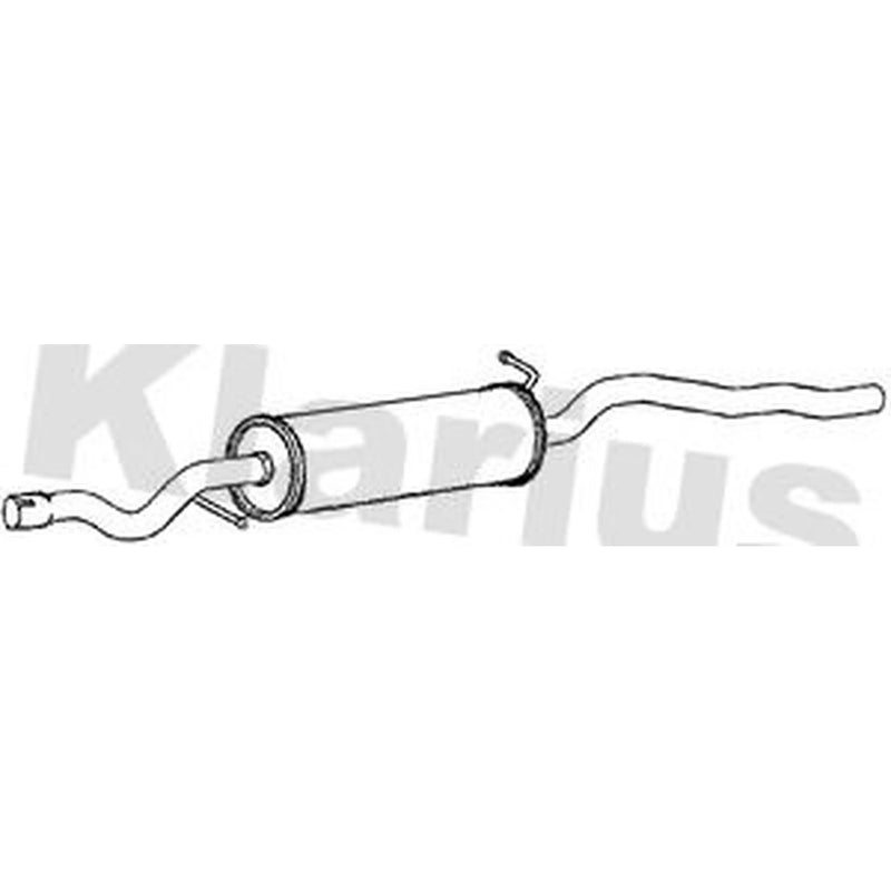 Klarius Box With Centre Pipe Centre fits Ford Galaxy I 1995-2006 1.9