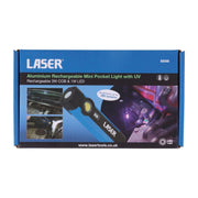 Laser Aluminium Rechargeable Mini Pocket Light with UV 8598 Laser - Dynamic Drive