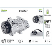 Valeo Air Conditioning Compressor 813207