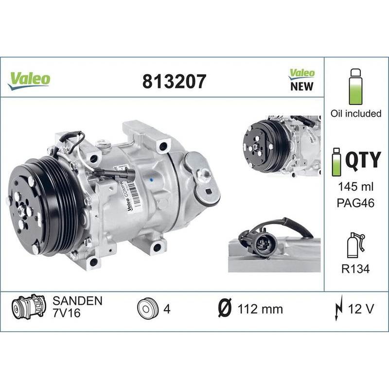 Valeo Air Conditioning Compressor 813207