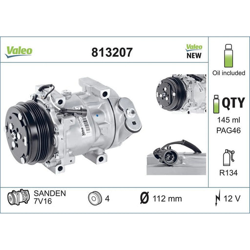 Valeo Air Conditioning Compressor 813207