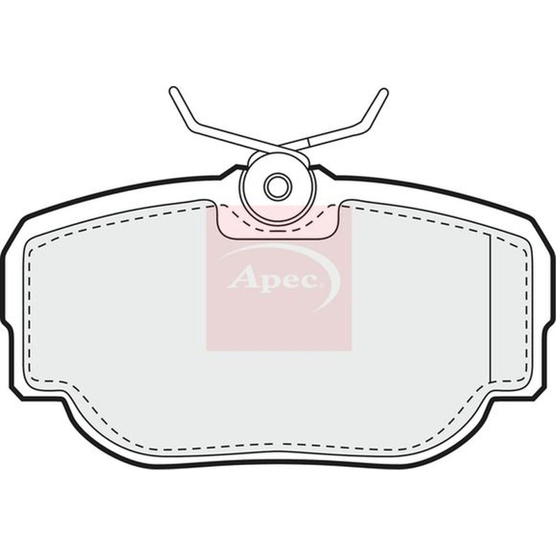 Apec Rear Brake Pad Set fits Land Rover Discovery 1998-2004 2.5 4.0