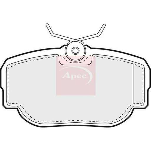 Apec Rear Brake Pad Set fits Land Rover Discovery 1998-2004 2.5 4.0