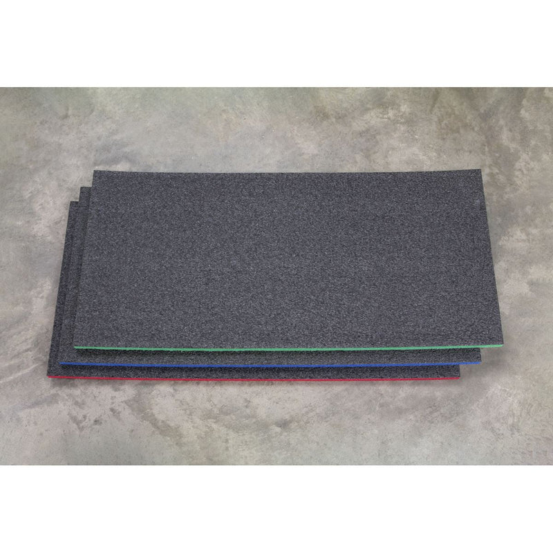 Sealey Easy Peel Shadow Foam Blue/Black 1200 x 550 x 30mm SF30B Sealey - Dynamic Drive