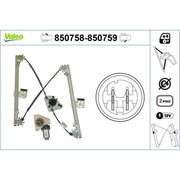 Valeo Electric Window Regulator Lifter Left Front 850758