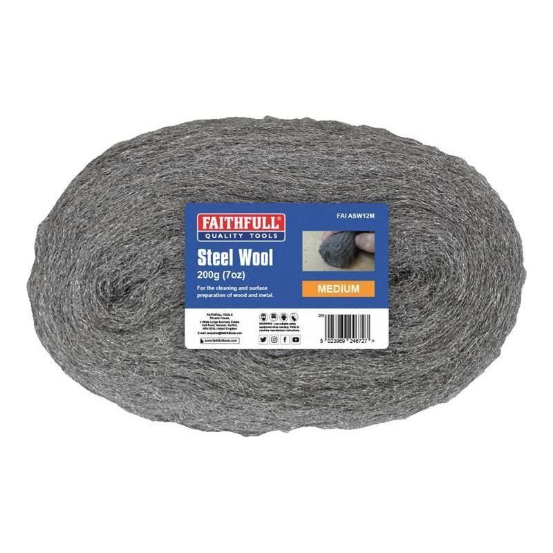 Faithfull Steel Wool Medium 200g Faithfull - NN4 Online