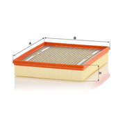 MANN-FILTER Engine Air Filter fits Ford Ranger 2018-2019 2.0