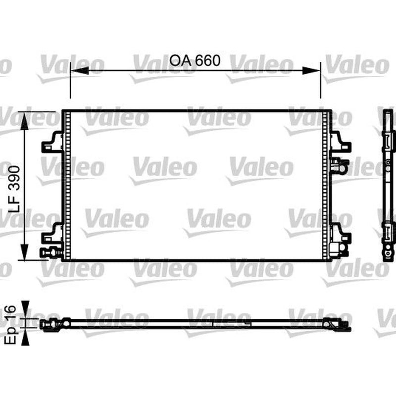 Valeo Air Conditioning Condenser 814006