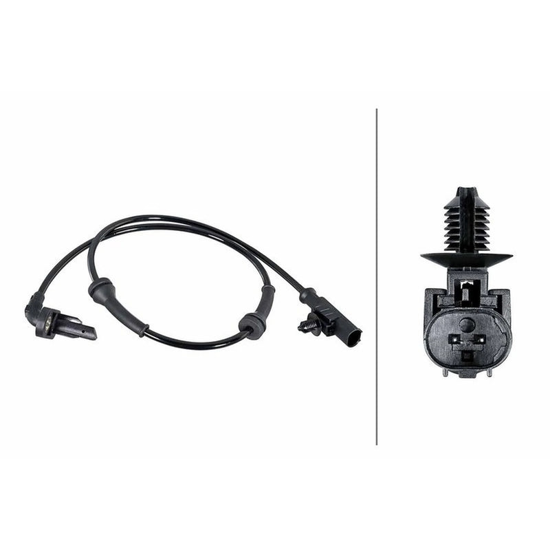 Hella ABS Wheel Speed Sensor Rear Left fits Nissan Micra C+C III 2005-2010
