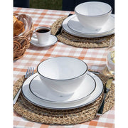 Gimex Linea Line Tableware Black 12 Pieces Gimex - Dynamic Drive