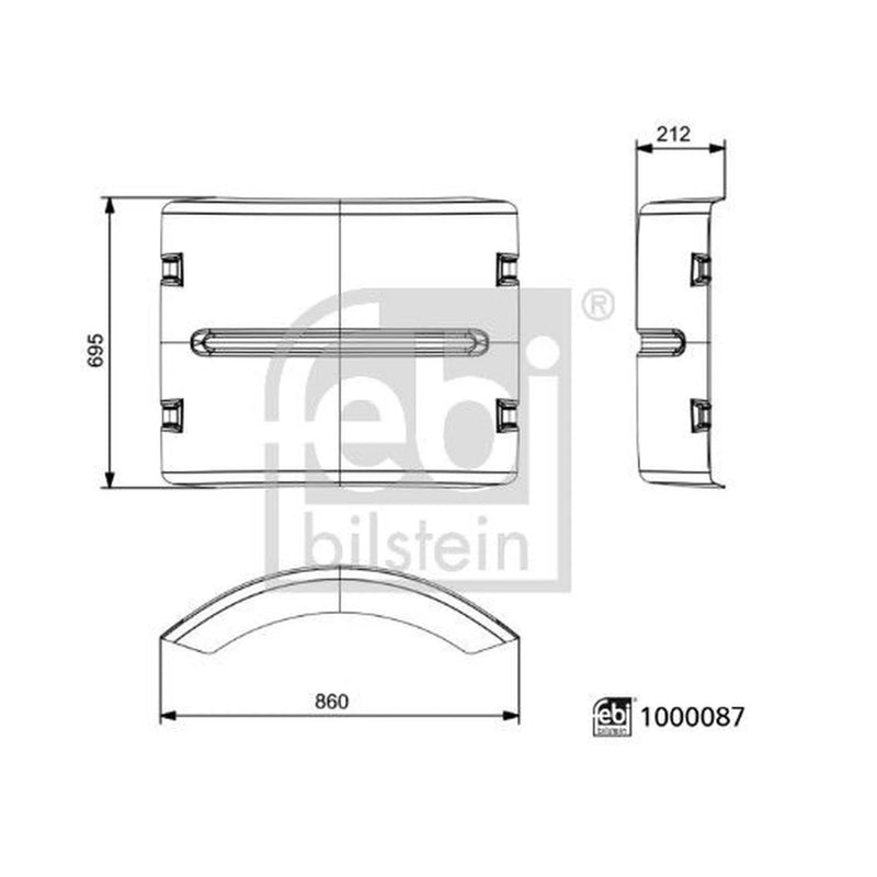Febi Wing Right Rear 1000087 81.66410.6606 1000087